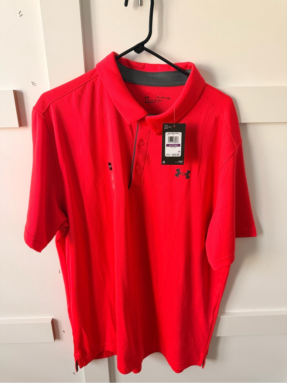 Under Armour Men’s Bright Red Performance Polo